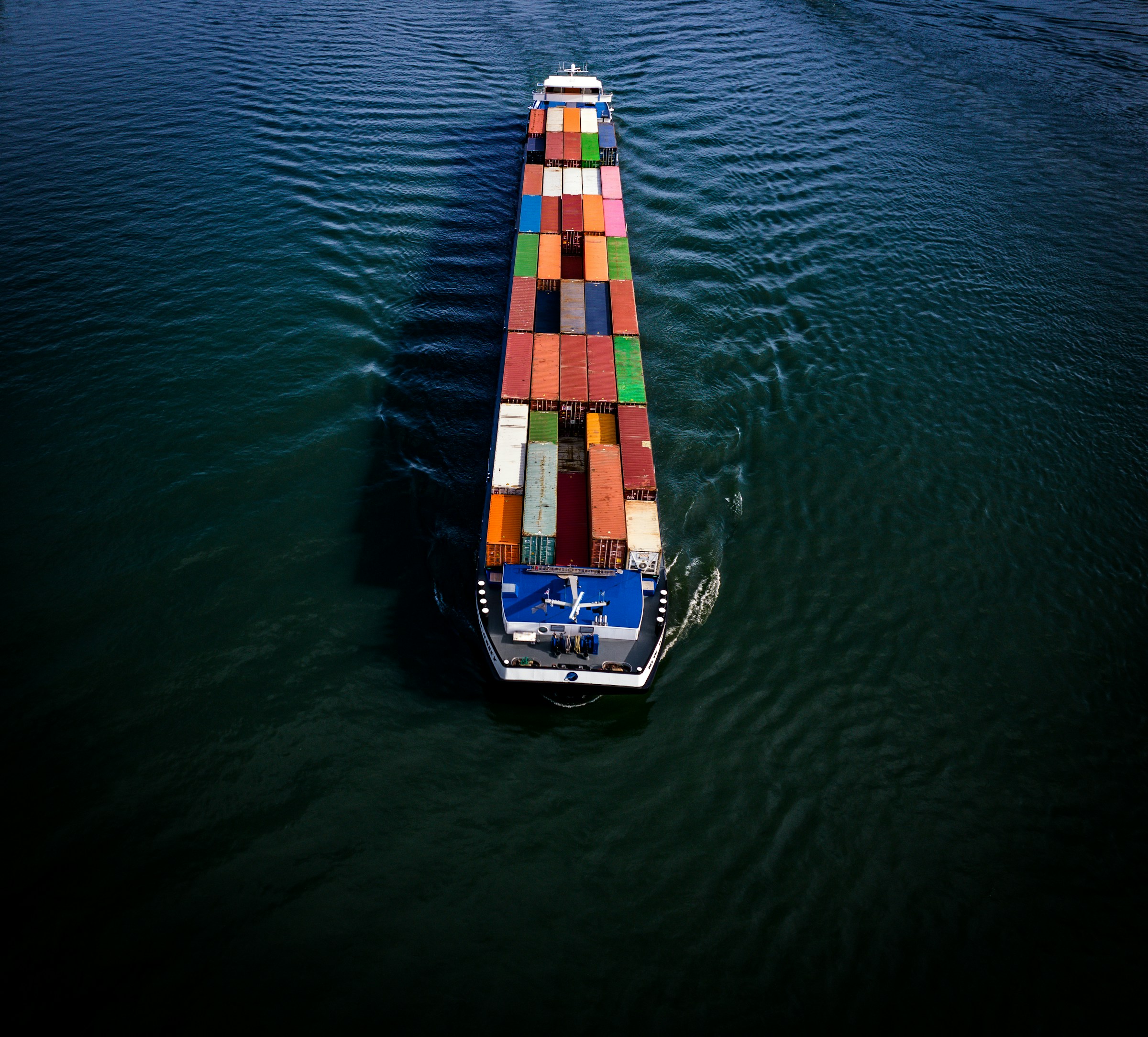 Container ship — international supply chain